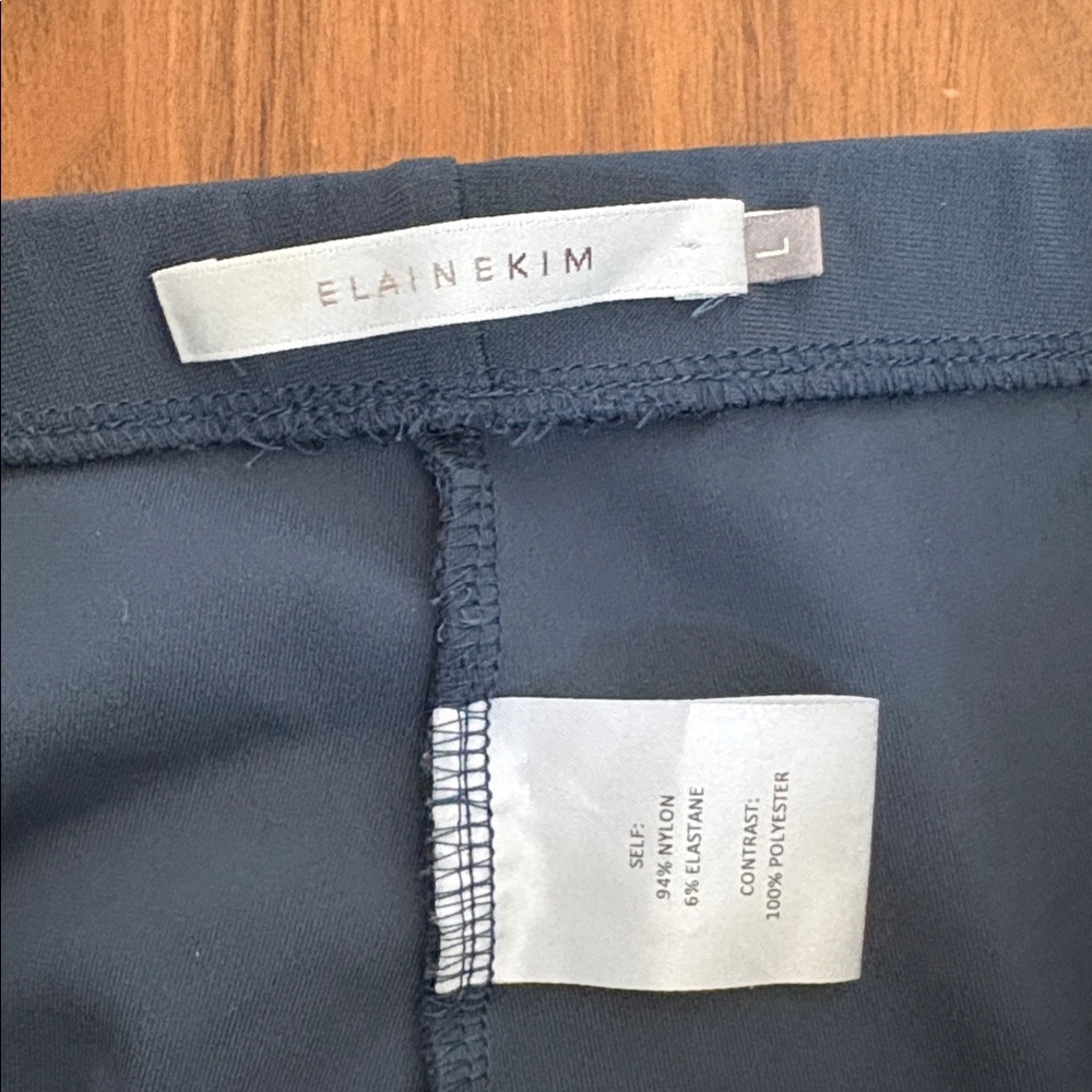 Elaine Kim Tech Stretch Kick Flare Pants Luxury Athleisure to Office Size Large - Picture 5 of 9